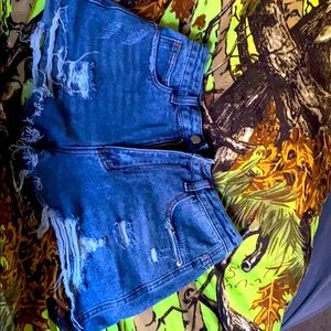 I’m selling a pair of SHEIN small blue Jean shorts